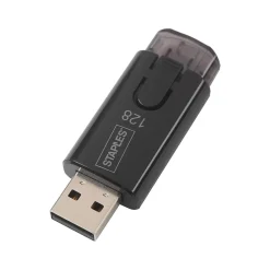 Staples 128GB USB 2.0 Type A Flash Drive, Black (27991)