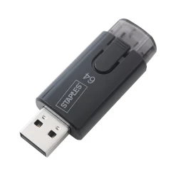 Online Staples 64GB USB 2.0 Type A Flash Drive, Black (27990)