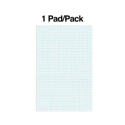 Notepads|Staples Graph Pad, 11" x 17", Graph Ruled, White, 50 Sheets/Pad (ST57336)