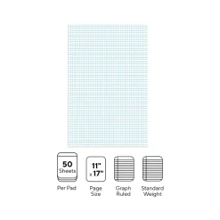 Notepads|Staples Graph Pad, 11