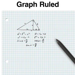Filler Paper|Staples ® Graph Ruled Filler Paper, 8