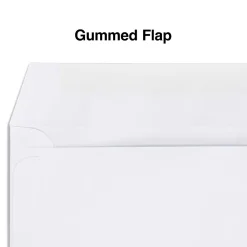 Outlet Staples Gummed Business Envelopes, 4 3/16" x 9", White, 1000/Box (381911/17045)