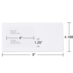 Outlet Staples Gummed Business Envelopes, 4 3/16