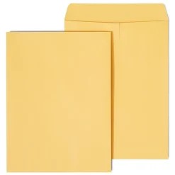 Outlet Staples Gummed Kraft Catalog Envelopes, 9"L x 12"H, Brown, 250/Box (486940/17032)
