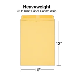 Outlet Staples Gummed Kraft Catalog Envelopes, 10