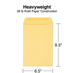 Sale Staples Gummed Kraft Catalog Envelopes, 6.5