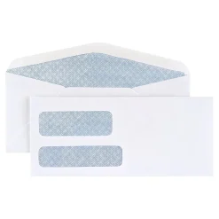 Clearance Staples Gummed Security Tinted #10 Business Envelopes, 4 1/8" x 9 1/2", White, 2500/Box (20137CT)