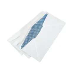 Clearance Staples Gummed Security Tinted #10 Business Envelopes, 4 1/8" x 9 1/2", White, 2500/Box (20137CT)