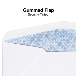 Discount Staples Gummed Security Tinted #10 Window Envelope, 4 1/8" x 9 1/2", White Wove, 500/Box (19806/572043)