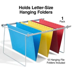 Hanging File Folders|Staples Hanging File Folders, Stright Cut, Letter Size, Assorted Colors (ST419614)