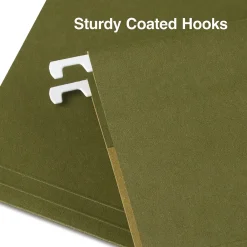 Hanging File Folders|Staples Hanging File Folder, Stright Cut, Legal Size, Standard Green, 25/Box (ST521252/521252)