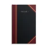 Journals|Staples Hard Journal, 7.25"W x 11.75"H, Black/Burgundy (217687)