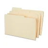 File Folders|Staples Heavy Duty File Folder, 1/3-Cut Tab, Legal Size, Manila, 50/Box (ST18362-CC)