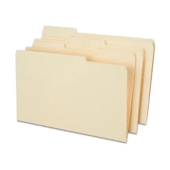 File Folders|Staples Heavy Duty File Folder, 1/3-Cut Tab, Legal Size, Manila, 50/Box (ST18362-CC)