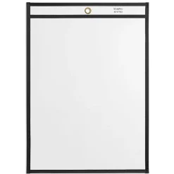 Sheet Protectors|Staples Heavy Duty Stitched Job Ticket Holder, 9" x 12", Clear, 25/Pack (17703)