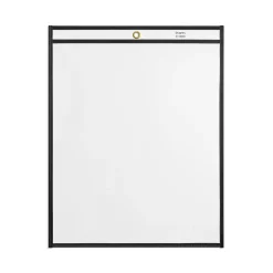 Sheet Protectors|Staples Heavy Weight Job Ticket Holder, 11" x 14", Clear, 25/Pack (28488)