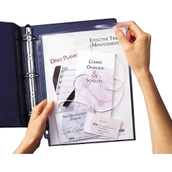 Sheet Protectors|Staples Heavyweight Secure-Top Sheet Protectors, Clear, 25/Pack (15953)