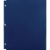 Pocket Folders|Staples 3-Hole Punched 2-Pocket Portfolio Folder, Navy (26187)