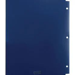 Pocket Folders|Staples 3-Hole Punched 2-Pocket Portfolio Folder, Navy (26187)