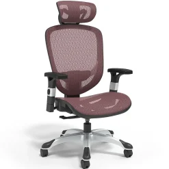 Ergonomic Chairs*Staples Hyken Ergonomic Mesh Swivel Task Chair, Maroon (UN59462) Red