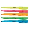 Highlighters|Staples Hype Stick Highlighters, Chisel, Assorted, 5/Pack (29349)