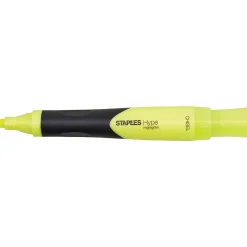 Highlighters|Staples Hype Tank Highlighters with Grip, Chisel Tip, Assorted, 5/Pack (29228)