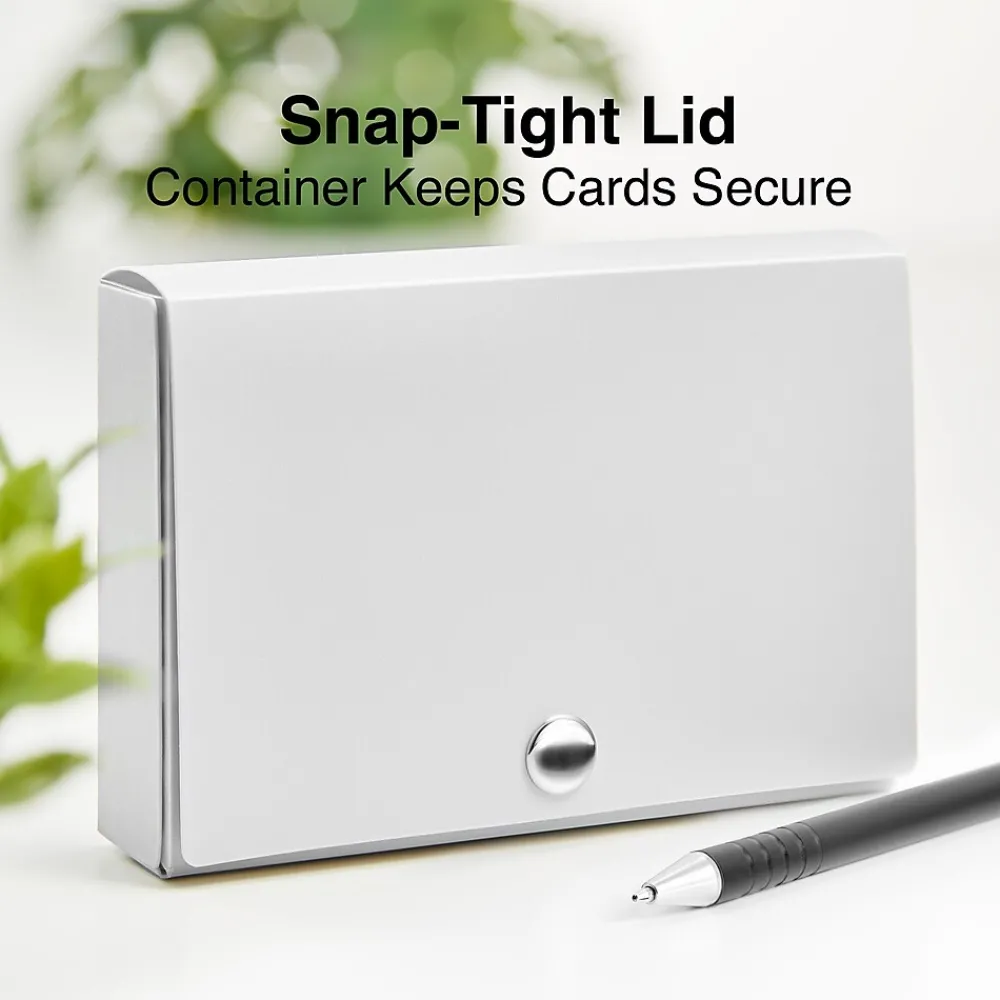 Index Cards*Staples ® Index Card Holder for 3" x 5" Cards, 100 Card Capacity, Assorted (ST50992-CC)