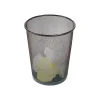 Indoor Trash Can Without Lid, Black Steel Mesh, 5 Gal. (56903)<Staples Sale