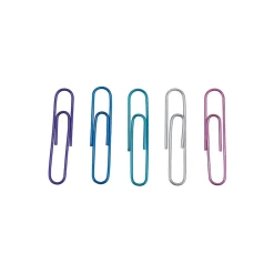 Clips & Fasteners|Staples ® Jumbo Paper Clips, Assorted Colors, 200/Pack (28701)