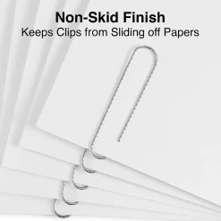 Clips & Fasteners|Staples Jumbo Paper Clips, Silver, 1000 Clips/Pack, 10/Pack(A7026606/72577)