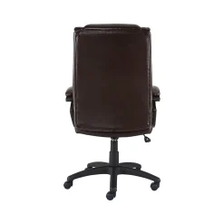 Office Chairs*Staples Kelburne Luxura Ergonomic Faux Leather Swivel Executive Chair, (58227-CC) Brown