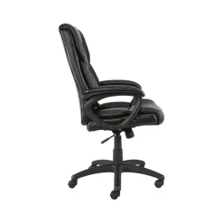 Ergonomic Chairs*Staples Kelburne Luxura Ergonomic Faux Leather Swivel Executive Chair, (58226-CC) Black