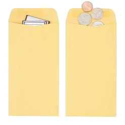 Staples Kraft #7 Currency Envelopes, 3 1/2 x 6 1/2, Brown, 500/Box (SPL17199)
