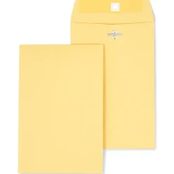 Outlet Staples Kraft Clasp & Moistenable Glue Catalog Envelopes, 6" x 9", Brown, 100/Box (ST186999-CC)