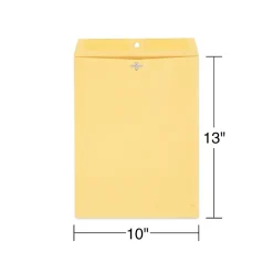 Discount Staples Kraft Clasp & Moistenable Glue Catalog Envelopes, 10" x 13", Brown, 100/Box (ST187039-CC)