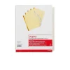 Dividers|Staples Large Tab Insertable Dividers, 5-Tab, Clear, 4/Pack (13514/14480)