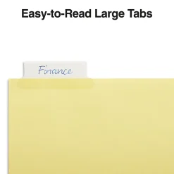 Dividers|Staples Large Tab Insertable Dividers, 5-Tab, Clear, 4/Pack (13514/14480)
