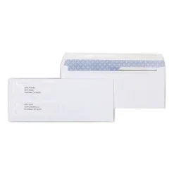 Discount Staples Laser Check Size Gummed Security Tinted Business Envelopes, 3 5/8" x 8 7/8", Wove White, 1000/Box (381898/17046)