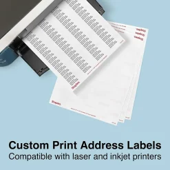Outlet Staples Laser/Inkjet Address Labels, 1/2