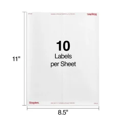 Staples Laser/Inkjet Shipping Labels, 2