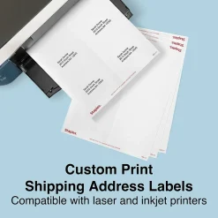 New Staples Laser/Inkjet Shipping Labels, 3 1/3