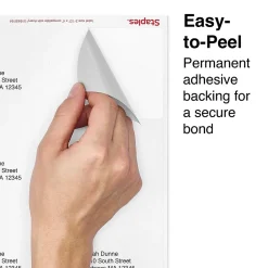 New Staples Laser/Inkjet Shipping Labels, 3 1/3