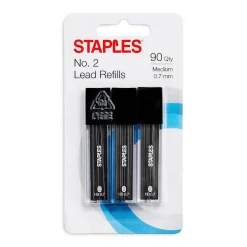 Pencils|Staples ® Lead Refill, 0.7mm, 30/Leads, 3/Pack (10406-CC)