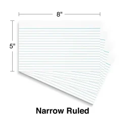Index Cards*Staples ® Lined Index Cards, 5