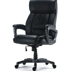 Office Chairs*Staples Lockland Ergonomic Leather Managers Big & Tall Chair, 400 lb. Capacity, Black (58067)