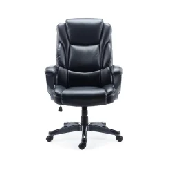Office Chairs*Staples Mcallum Ergonomic Bonded Leather Swivel Manager Chair, (51473) Black