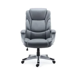 Ergonomic Chairs*Staples Mcallum Ergonomic Bonded Leather Swivel Manager Chair, (51474) Gray