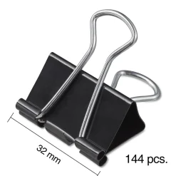 Clips & Fasteners|Staples Medium Binder Clips, 0.63