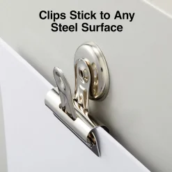 Clips & Fasteners|Staples Medium Bulldog Clips, Silver, 12 Clips/Pack (ST17695/17695)