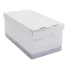 File Storage|Staples Medium Duty 60% Recycled EZ Fold Corrugated File Box Lift Off Lid, Letter Size, White/Gray, 12/Carton (2489403)